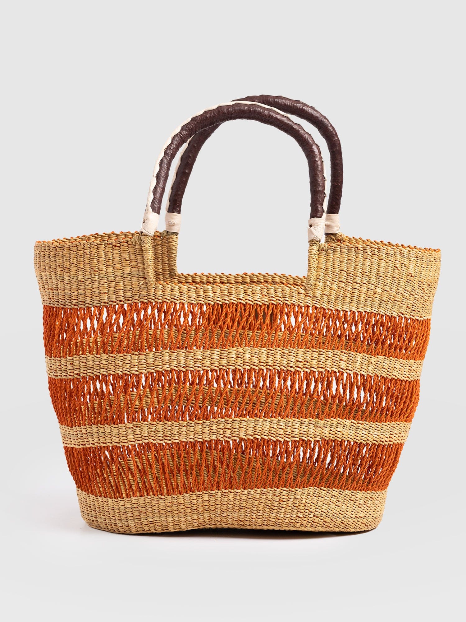 Simone Basket Bag - Orange - Women's Handbags | Saint + Sofia® EU